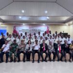 Netral dan Awasi Ketat, Bawaslu Waropen Hadiri Pengukuhan Tim Paslon Nomor 2