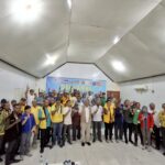 Netral dan Awasi Ketat, Bawaslu Waropen Hadiri Pengukuhan Tim Paslon Nomor 2